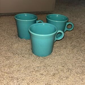 Fiesta Ware Classic Ring Coffee Cups (3)
